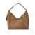 Brunello Cucinelli Brunello Cucinelli Sueded Calfskin Hobo Bag Beige