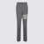 Thom Browne Thom Browne Med Grey Plain Weave 4-Bar Trousers Grey