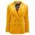 ETRO Double-breasted velvet blazer Yellow