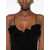 Magda Butrym Magda Butrym Ruched Ruffle Midi Dress Black