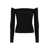 Nina Ricci Nina Ricci Off The Shoulder Top Black