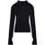 COURRÈGES Courrèges Black Ribbed Jumper Black