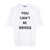 Moschino Moschino You Can`T Be Serious T-Shirt WHITE