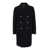 Tagliatore 'Arden' Black Long Double-Breasted Coat In Wool Blend Man Black