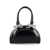 Self-Portrait Self-Portrait Crystal Bow Detail Curved Mini Tote Bag Black