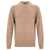 Daniele Fiesoli Daniele Fiesoli Beige Virgin Wool Sweater With Raised Collar Brown