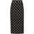 Dolce & Gabbana Dolce & Gabbana Dots Print Silk Skirt Black