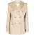 Golden Goose Golden Goose Double-Breasted Wool Blazer Beige