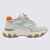 Hogan Hogan White Light Blue And Orange Leather Hyperactive Sneakers VERDE ACQUA/ARANCIO