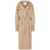 Moschino Moschino Double-Breasted Button Fastening Long Coat Beige