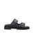 Off-White Off-White Arrows-Motif Leather Sandals Black