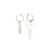 MM6 Maison Margiela Mm6 Maison Margiela Tag And Key Earrings SILVER