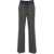 Cambio Wide leg pants in glen check 'Ava' Grey