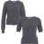 Kaos Set: Cardigan and t-shirt in wool Grey