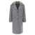 Ermanno Scervino Mink single-breasted coat Gray