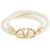 Valentino Garavani Double Wrap Vlogo Signature Bracelet IVORY