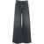 MOTHER Wide leg jeans 'The Ditcher Roller Sneak' Grey