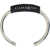 MM6 Maison Margiela Bracelet POLISHED PALLADIO/BLACK