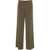 AMARANTO Pleated pants in wool blend Green