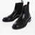 Dior Brushed Leather Evidence Chelsea Boots With Brogues Details Black