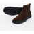 TOD'S Suede Leather Chelsea Boots Brown