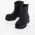 Chloe Rubber Rain Pull-On Booties Black