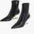 Fendi Logoed Heel Reverse Leather Booties 7Cm Black