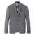 Versace Versace Formal Jacket Micro Pattern Wool Fabric Clothing GREY