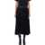 Sacai Sacai Tech Pleated Skirt Black