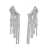 Isabel Marant Isabel Marant Fringe Strass Earrings SILVER