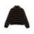 ALYSI Alysi Wool Striped Turtleneck Sweater Black