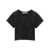 Alexander Wang Alexander Wang T-Shirt With Crop Application Black