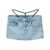 Alexander Wang Alexander Wang Low-Waisted Denim Skirt BLUE