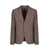 Emporio Armani Emporio Armani Single-Breasted Two-Button Blazer BROWN