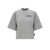 Palm Angels Palm Angels 'College' Cropped T-Shirt GRAY