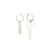 MM6 Maison Margiela Mm6 Maison Margiela Tag And Key Earrings Accessories GREY