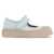 Marni Pablo Mary Jane Nappa Leather Sneakers MINERAL ICE