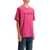 Lanvin T-Shirt With Embroidered Logo Design FUCHSIA