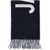 JACQUEMUS Logo Wool Scarf NAVY