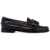 G.H. BASS Esther Kiltie Weejuns Loafers In Brushed Leather BLACK