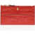 Alexander McQueen Crocodile Effect Leather Wallet Red