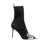 Balmain Balmain Ankle Boot In Stretch Fabric NOIR/BLANC