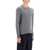 AMI Alexandre Matiussi Cashmere Crewneck Pullover GRIS CLAIR