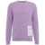 AMARANTO Knit sweater with destroyed details Violet