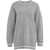 LIU JO SPORT Knit sweater with logo details Grey