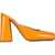 Bottega Veneta Patent Leather Sabot ORANGE