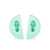 MONIES Monies Solus Earrings Accessories GREEN