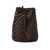 DRAGON DIFFUSION Dragon Diffusion "Pompom Double Jump" Bucket Bag BROWN