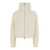 Herno White Cropped Jacket With Funnel Neck In Ribbed Wool Woman WHITE