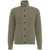 Paolo Pecora Knit cardigan in wool blend Green